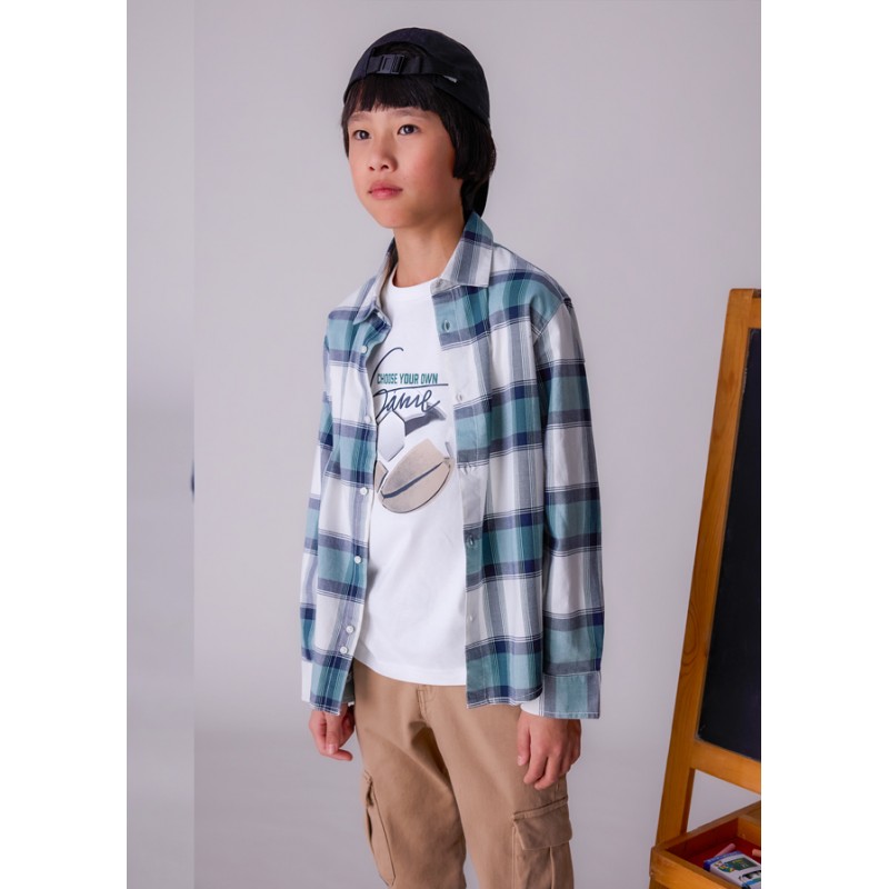 Chemise m/l carreaux