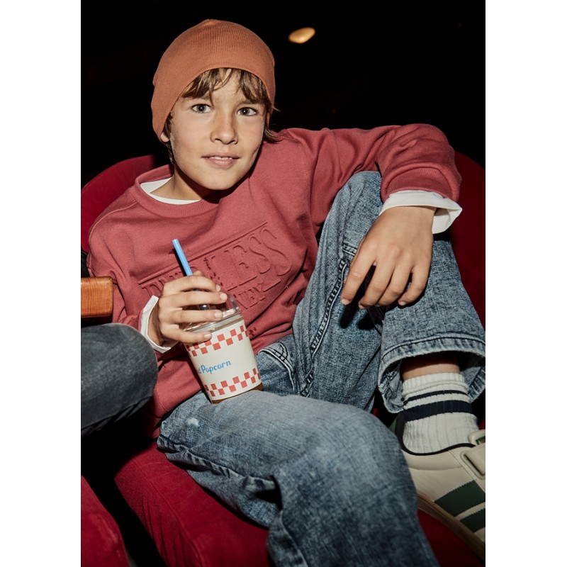 Pantalon denim wide fit