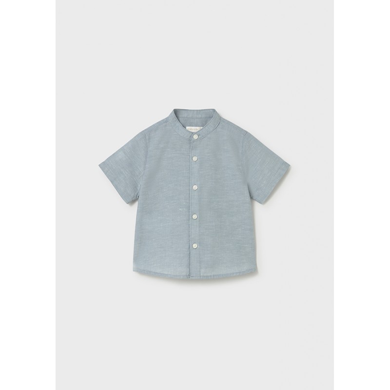 BBG chemise m/c lin col mao...