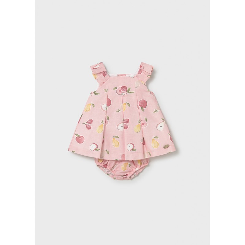 NBF Robe en lin imprimée   E26