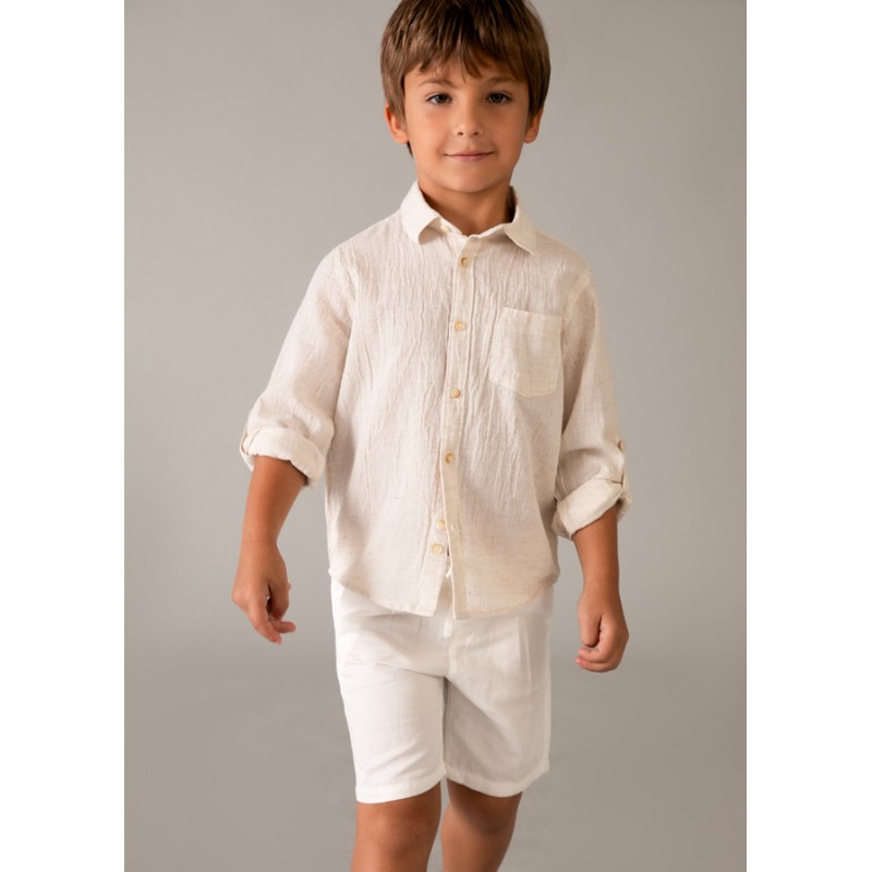 MG Bermuda en lin relaxed...