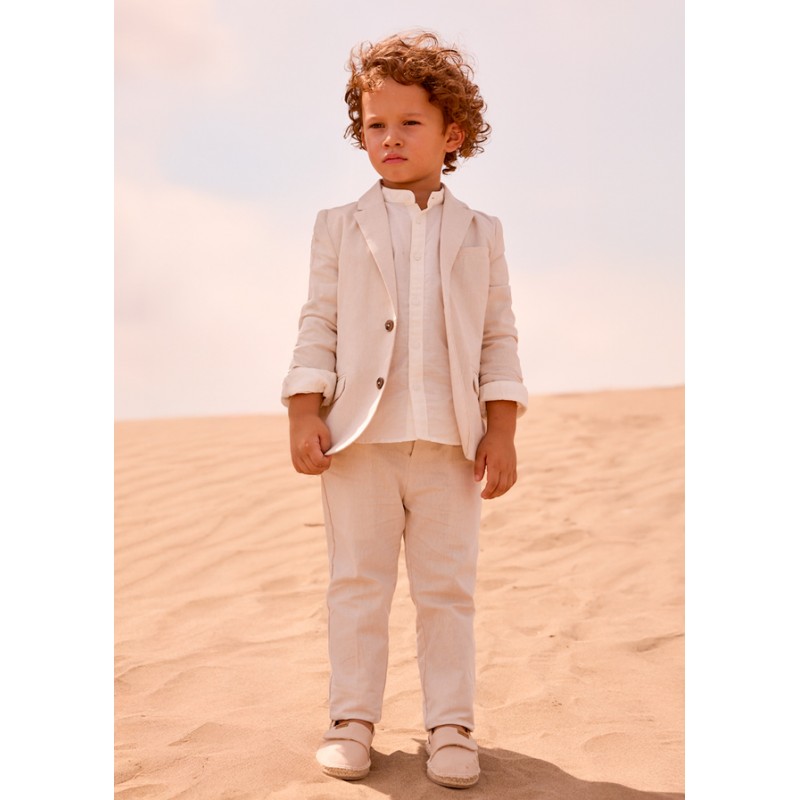 MG Pantalon en lin suiting...