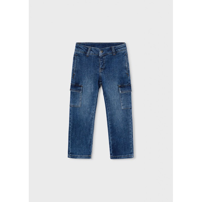 MG Pantalon cargo en denim...