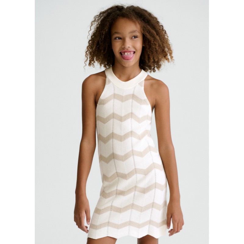 GF Robe en tricotzig zag...